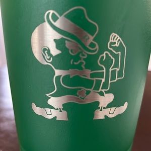 Polar Camel Norte dame fighting Irish green rambler travel mug SS 24oz
